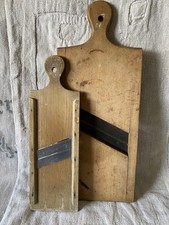 2x alte Krauthobel Holz GEMÜSEHOBEL Vintage SHABBY CHIC Frankfurter Küche 