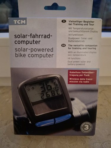 Tcm solar fahrradcomputer - , solar-fahrradcomputer