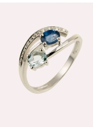 Ring aus 750 mit saphir - 750,