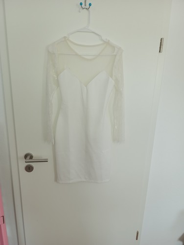 Weißes spitzen kleid - weißes, 36