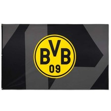 BVB Hissfahne schwarz 250x150 Borussia Dortmund Fahne BVB Logo BVB Fanartikel