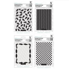 Prägeschablone DIN A6 Hintergrund II Embossing Folder, Xcut