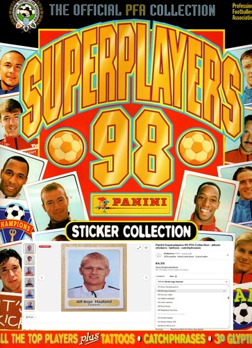 Panini superplayers pfa - superplayers, 98