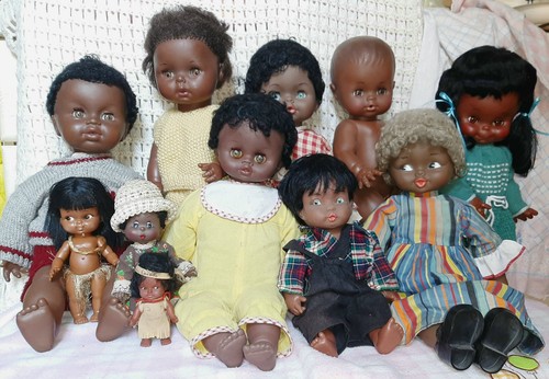 Lot afrikanische puppen - puppen, aa