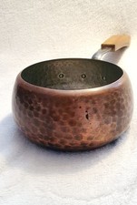 Stöckli Kupfertopf Swiss Made • handgehämmert • ca. 1960er • Vintage Deko