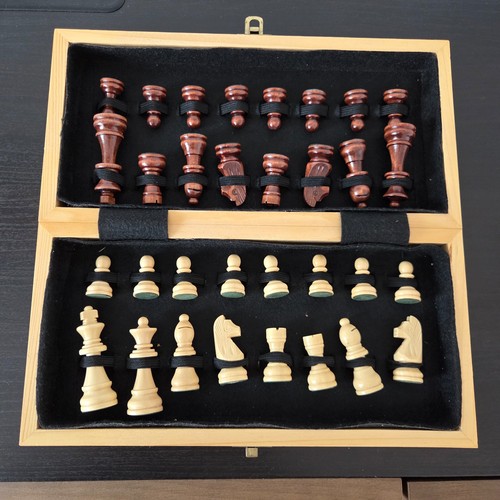 Holz schachspiel klappbar - schachspiel, –