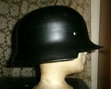 Stahlhelm Luftschutz Helm 2WK schwarze Helmglocke Original Sammler Ersatzteil