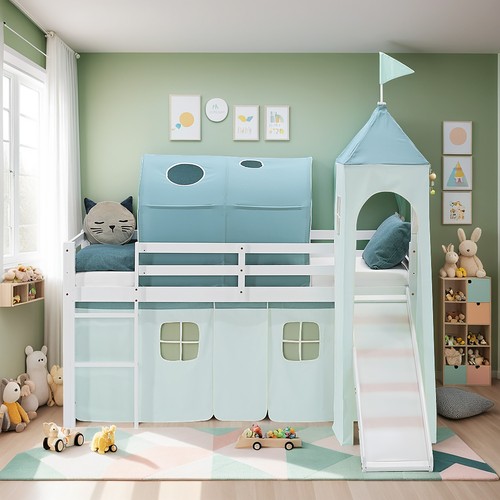 Hochbett 90x200 kinderbett - 90x200, mit