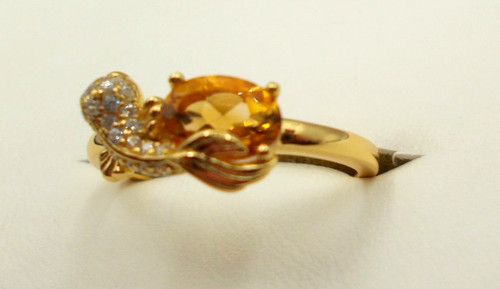 Citrin ring sterlingsilber - -, ring,