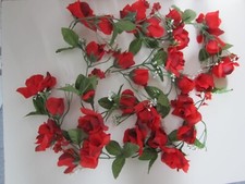 Rosengirlande 1,75 m Girlande Dekoration Festlichkeiten Bastelmaterial Hochzeit