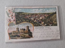 Lithografie Eckartsberga, Thüringen, gelaufen