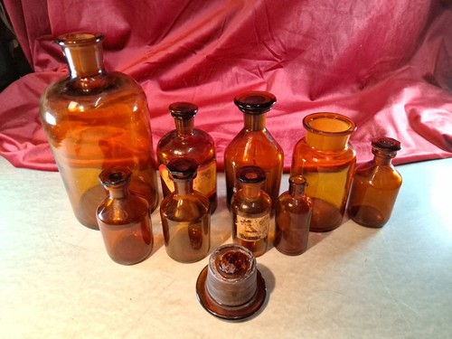 Antike apothekerflaschen - x,
