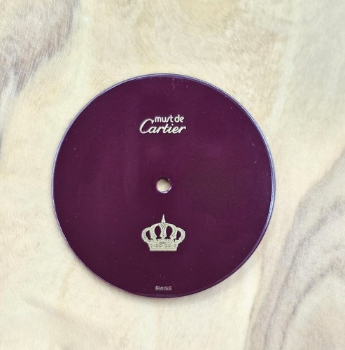 Cartier vermeil burgundy - vermeil, dial