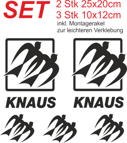 Aufkleber knaus wohnwagen - aufkleber,