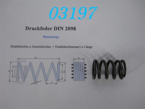 Druckfeder din 2098 x - 2098,