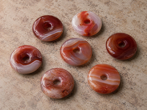 Carneol donut 27mm - carneol, 25-27mm