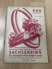 Sachsenring Rennheft 1959