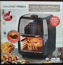 Gourmetmaxx, digitale Heißluftfritteuse, 9 in 1