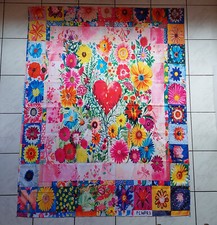 2 bunte Vorhänge (Temu), 176 cm x 140 cm, Gardinen Patchwork pflegeleicht