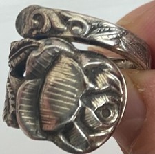 Rosenring, silber Größe 58