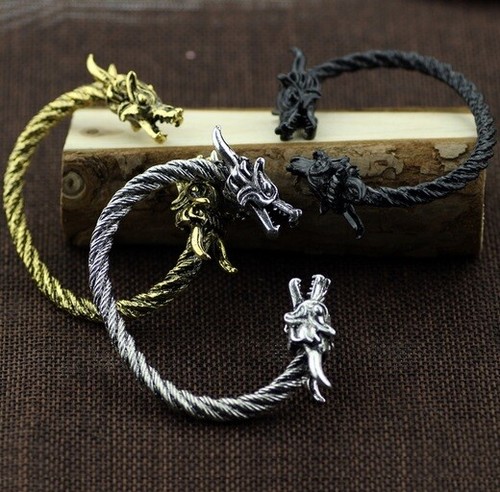 Armreif viking fenris wolf - armreif,