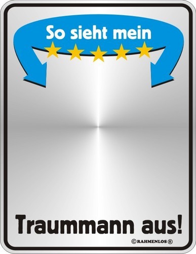 Spiegelschild schild sieht - so,