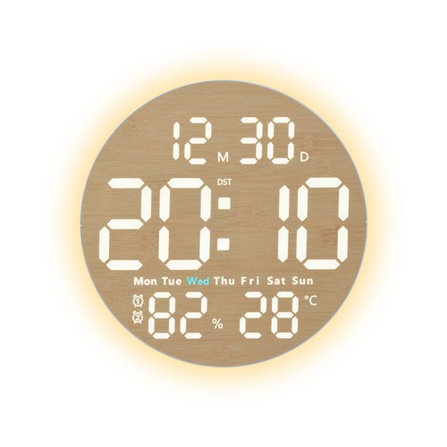 Wanduhr mit holzoptik - mit,
