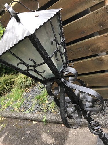 Schmiede eiserne lampe - eiserne,