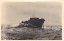 AK Schnellboot stösst zur englischen Küste vor- WK2 - Schiff - s/w - Top-Zustand