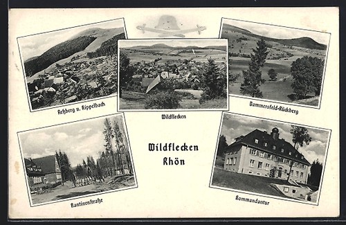 Wildflecken kommandantur - ak, wildflecken,