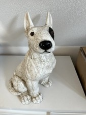 Deko Figur Hund Hundefigur Bull Terrier Kollektion Castagna aus Resin H 32 cm