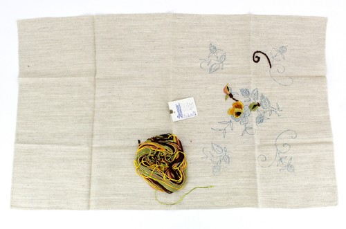 Ddr tischläufer kissen blumen - ddr, tischläufer/kissen