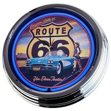N-0348 Wanduhr "Route 66" Deko