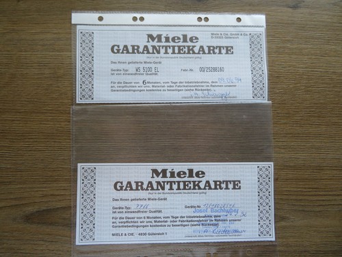 Miele garantiekarte 2 - miele,