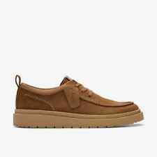 CLARKS HERRENSCHUH WILDLEDER LEDER POLDEN MOC COLA SUEDE