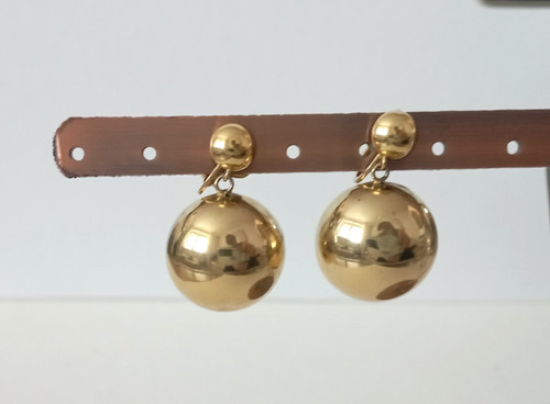 Trifari crown goldene - crown, ohrclips
