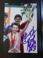 Larisa Selezneva - Eiskunstlauf -  Olympia Bronze  1984 - orig. sign. Foto -