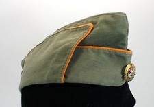 DDR GST Käppi für Hauptamtliche Ausbilder Fallschirmspringer Paspelirung Orange