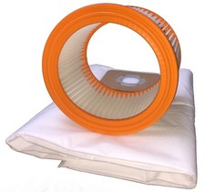 1x Filter + 5x Vliesbeutel f. Nilfisk / Alto - SQ 450-11 / SQ 450-21 / SQ 450-31