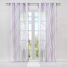 Gardine mit Kräuselband Ösen