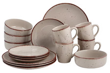 MY HOME Kombi Service Geschirr Set AISNE 16-tlg. Tafel Service für 4 Personen