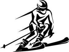 Autoaufkleber Ski 097 Sticker