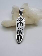 Vintage Hopi Indianerschmuck Anhänger GP Sterling Silber 925