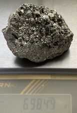 TOP Video sehr großer Pyrit 700g mit Ständer glitzernder Rohstein Heilstein Deko