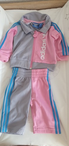 Baby jogginganzug rosa grau - jogginganzug, rosa/grau