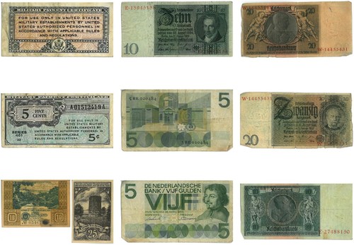 Reichsmark geldscheine und - geldscheine,