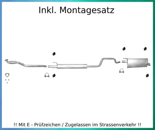 Auspuffanlage für opel meriva - für,