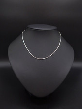 Halskette 925 Sterling SILBER Kette Struktur Elegant Collier Modern Zeitlos