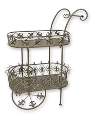 Eiserner Teewagen Servierwagen