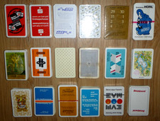 großes Konvolut * Spielkarten* 18 Stück =  viele in Folie =  mit Werbung